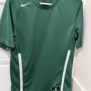 Nike Men's Green and White Jersey